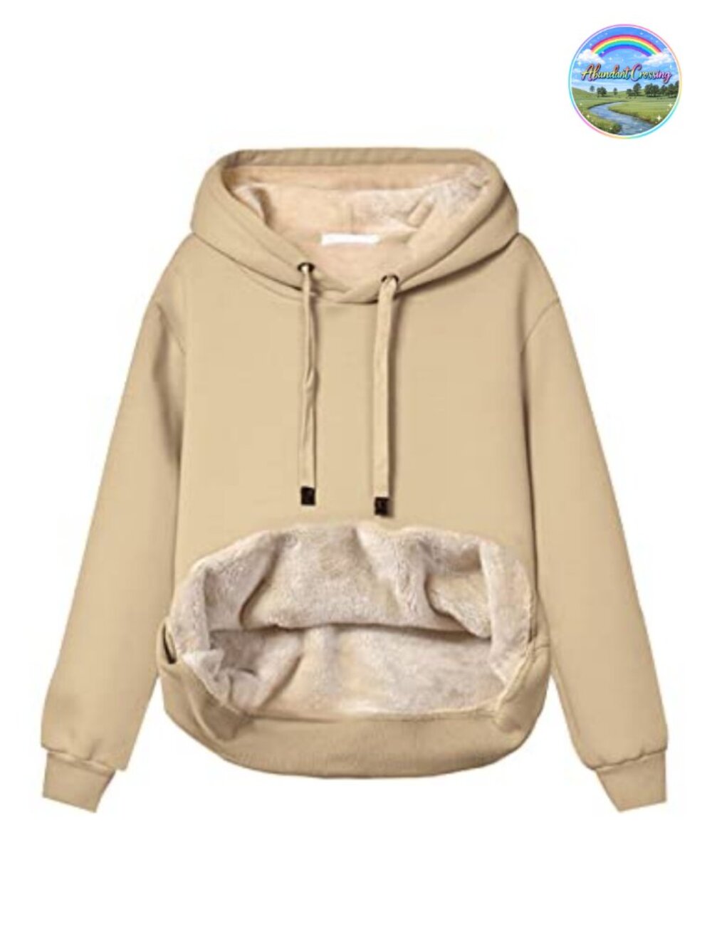 Women's Sherpa Lined Fleece Hooded Pullover Sweatshirt with Kangaroo Pocket